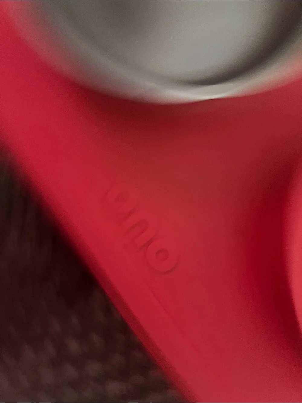 Ono Red Silicone double pet feeder